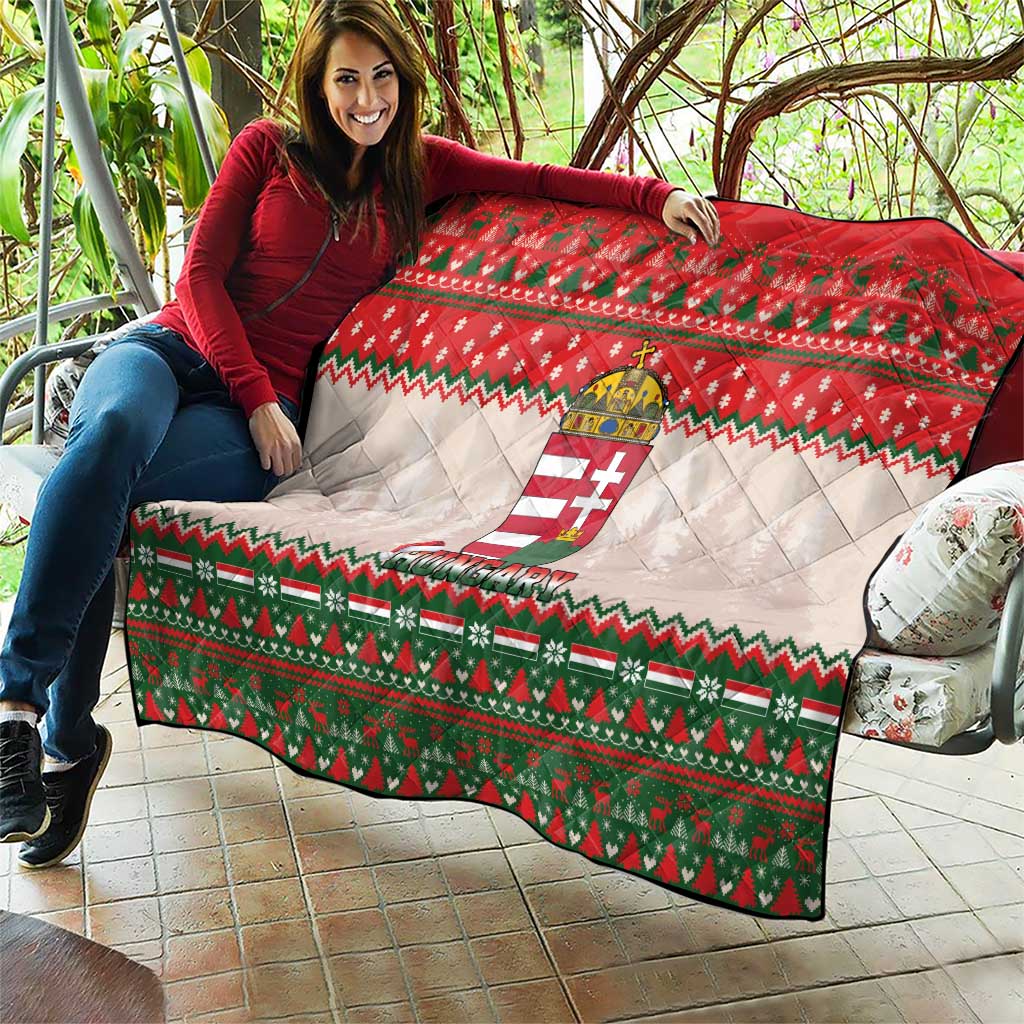 Hungary Christmas Quilt Magyarorszag Boldog Karacsonyt - Wonder Print Shop