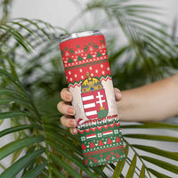 Hungary Christmas Skinny Tumbler Magyarorszag Boldog Karacsonyt - Wonder Print Shop