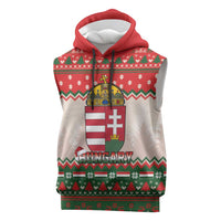 Hungary Christmas Sleeveless Hoodie Magyarorszag Boldog Karacsonyt - Wonder Print Shop