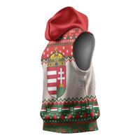 Hungary Christmas Sleeveless Hoodie Magyarorszag Boldog Karacsonyt - Wonder Print Shop