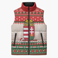 Hungary Christmas Sleeveless Puffer Jacket Magyarorszag Boldog Karacsonyt - Wonder Print Shop