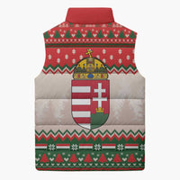 Hungary Christmas Sleeveless Puffer Jacket Magyarorszag Boldog Karacsonyt - Wonder Print Shop