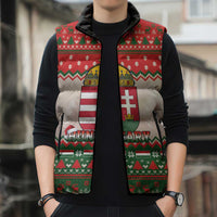 Hungary Christmas Sleeveless Puffer Jacket Magyarorszag Boldog Karacsonyt - Wonder Print Shop