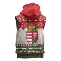 Hungary Christmas Sleeveless Zip Hoodie Magyarorszag Boldog Karacsonyt - Wonder Print Shop