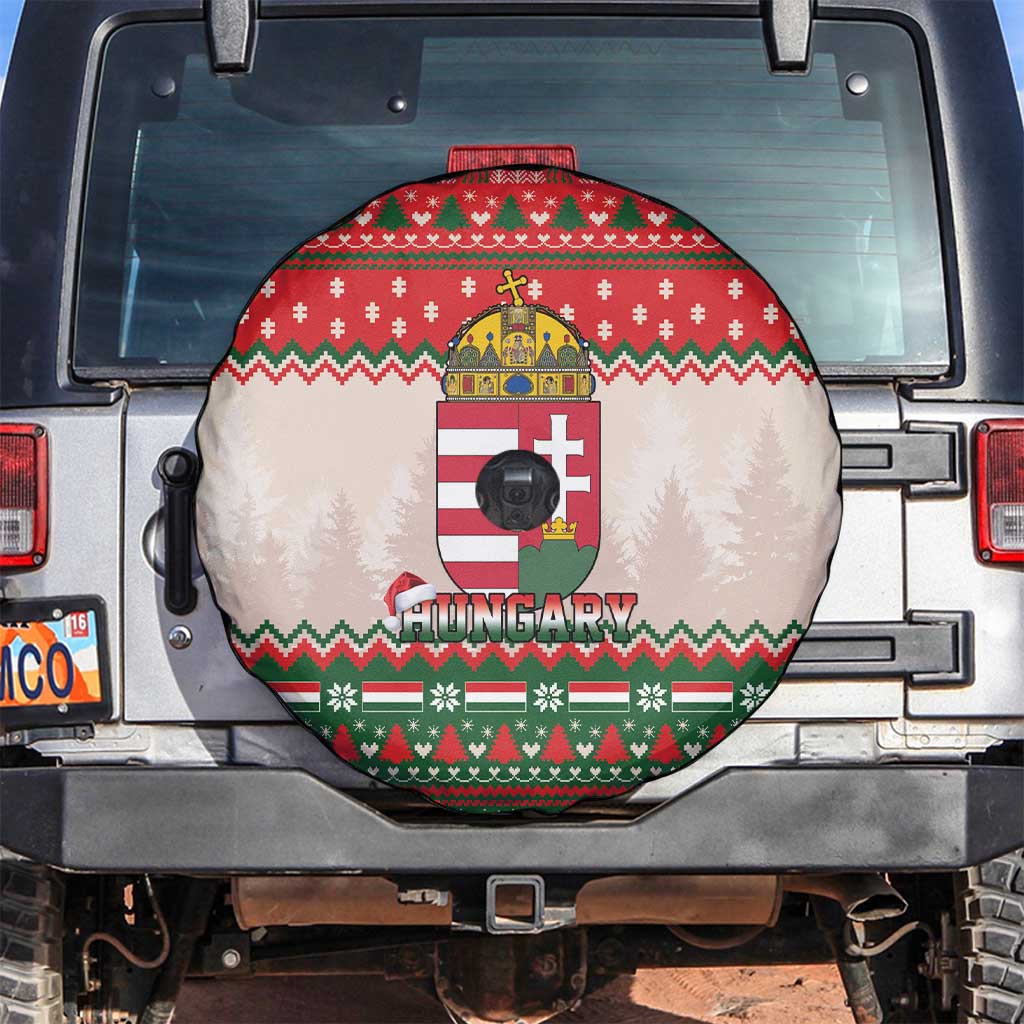 Hungary Christmas Spare Tire Cover Magyarorszag Boldog Karacsonyt - Wonder Print Shop