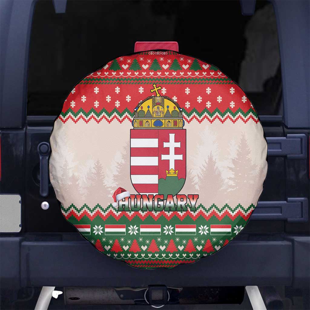 Hungary Christmas Spare Tire Cover Magyarorszag Boldog Karacsonyt - Wonder Print Shop