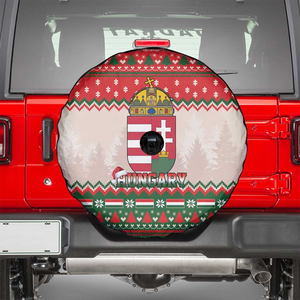 Hungary Christmas Spare Tire Cover Magyarorszag Boldog Karacsonyt - Wonder Print Shop