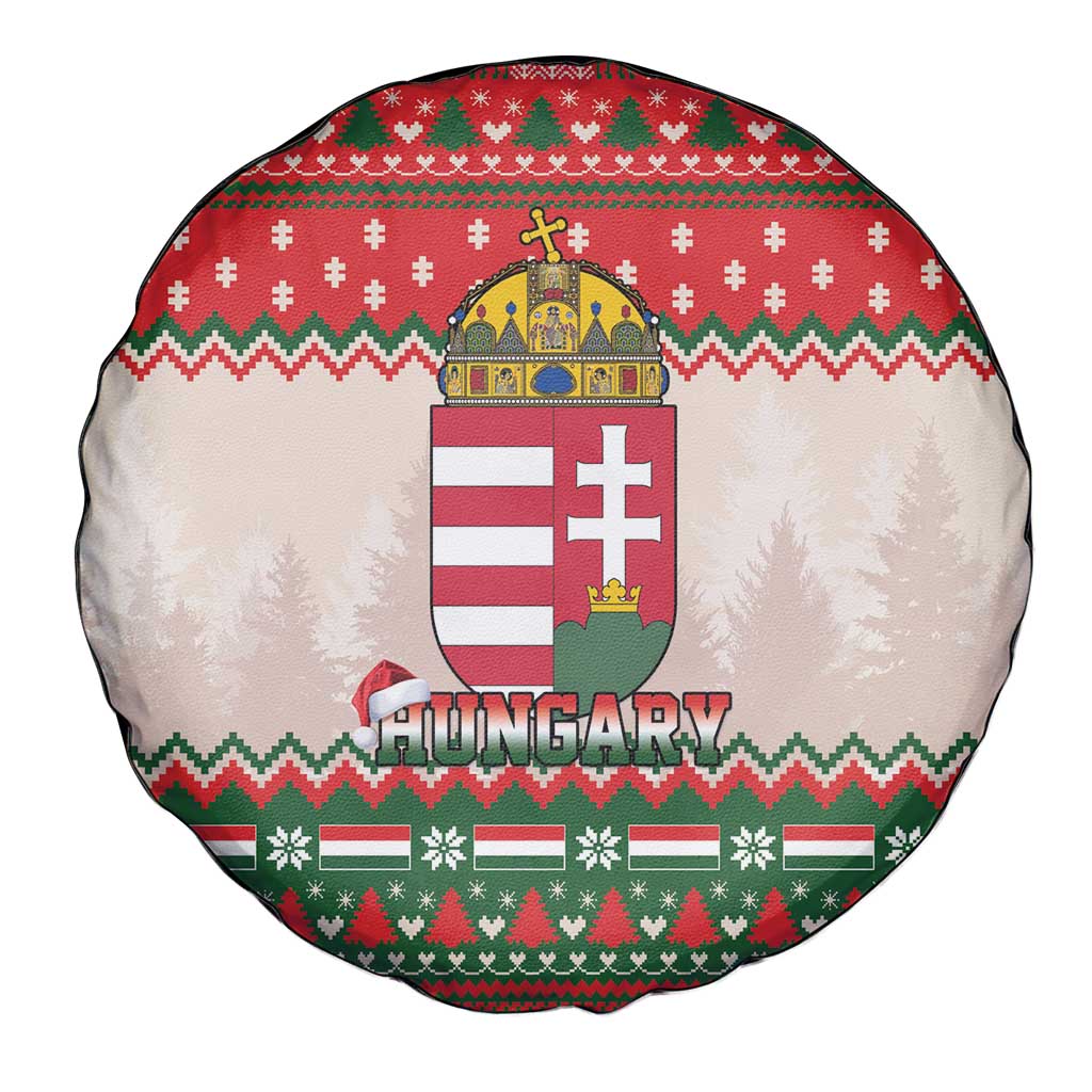 Hungary Christmas Spare Tire Cover Magyarorszag Boldog Karacsonyt - Wonder Print Shop