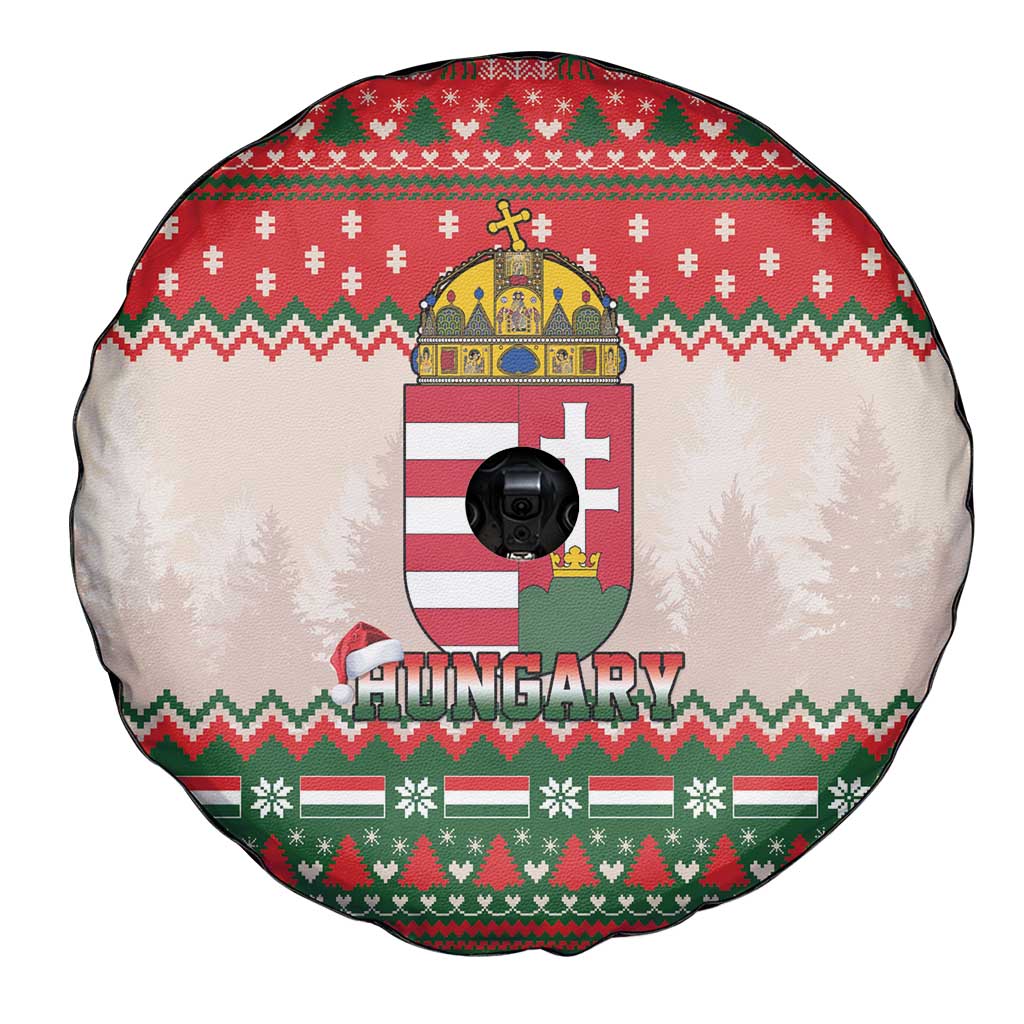 Hungary Christmas Spare Tire Cover Magyarorszag Boldog Karacsonyt - Wonder Print Shop