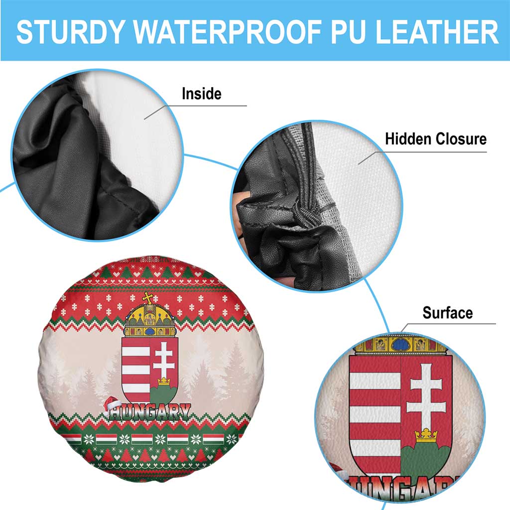 Hungary Christmas Spare Tire Cover Magyarorszag Boldog Karacsonyt - Wonder Print Shop
