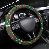 Hungary Christmas Steering Wheel Cover Magyarorszag Boldog Karacsonyt - Wonder Print Shop