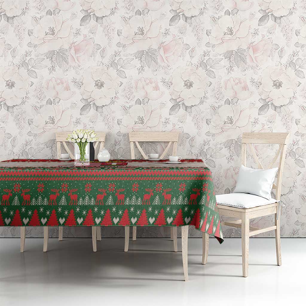 Hungary Christmas Tablecloth Magyarorszag Boldog Karacsonyt - Wonder Print Shop