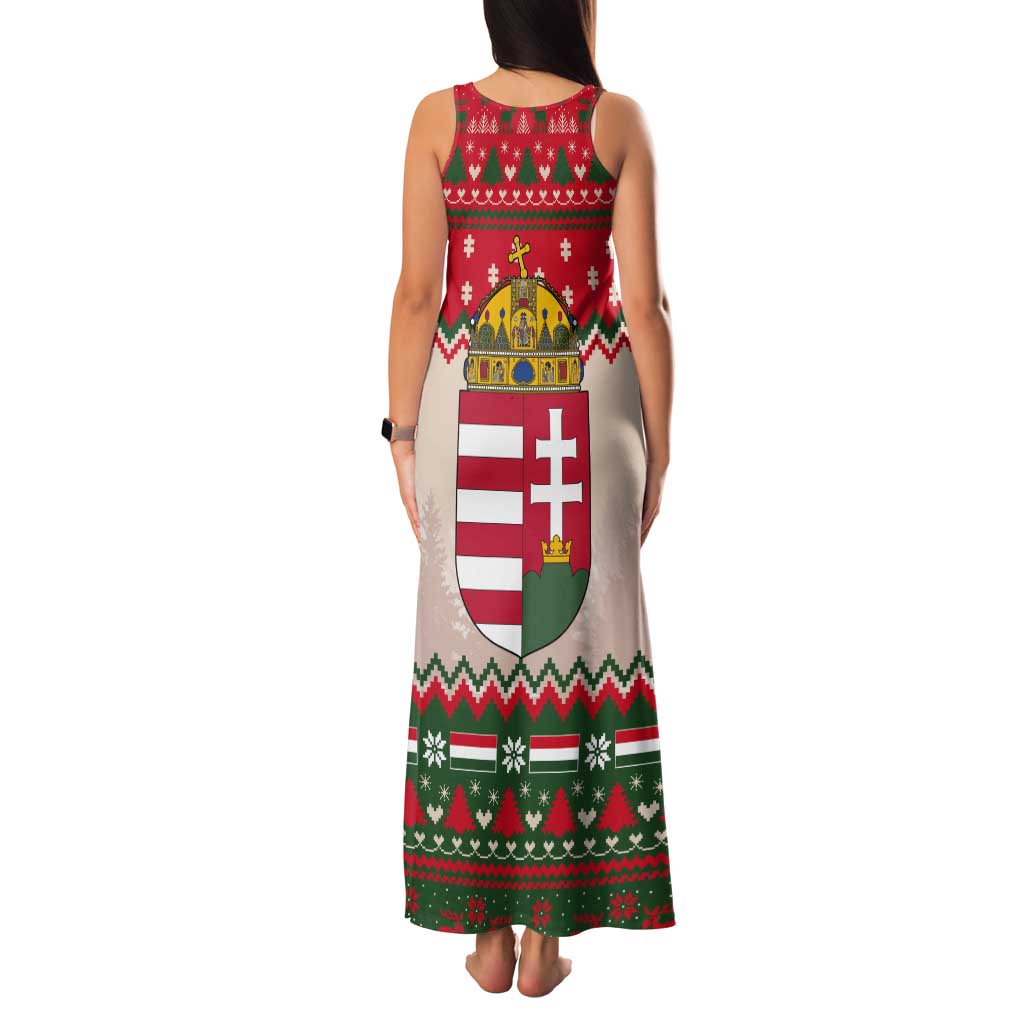 Hungary Christmas Tank Maxi Dress Magyarorszag Boldog Karacsonyt - Wonder Print Shop
