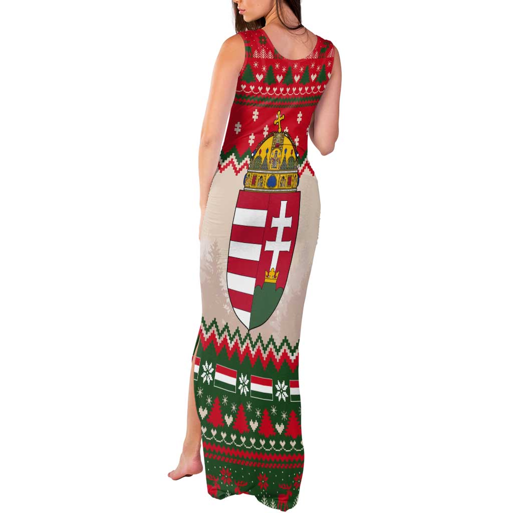 Hungary Christmas Tank Maxi Dress Magyarorszag Boldog Karacsonyt - Wonder Print Shop