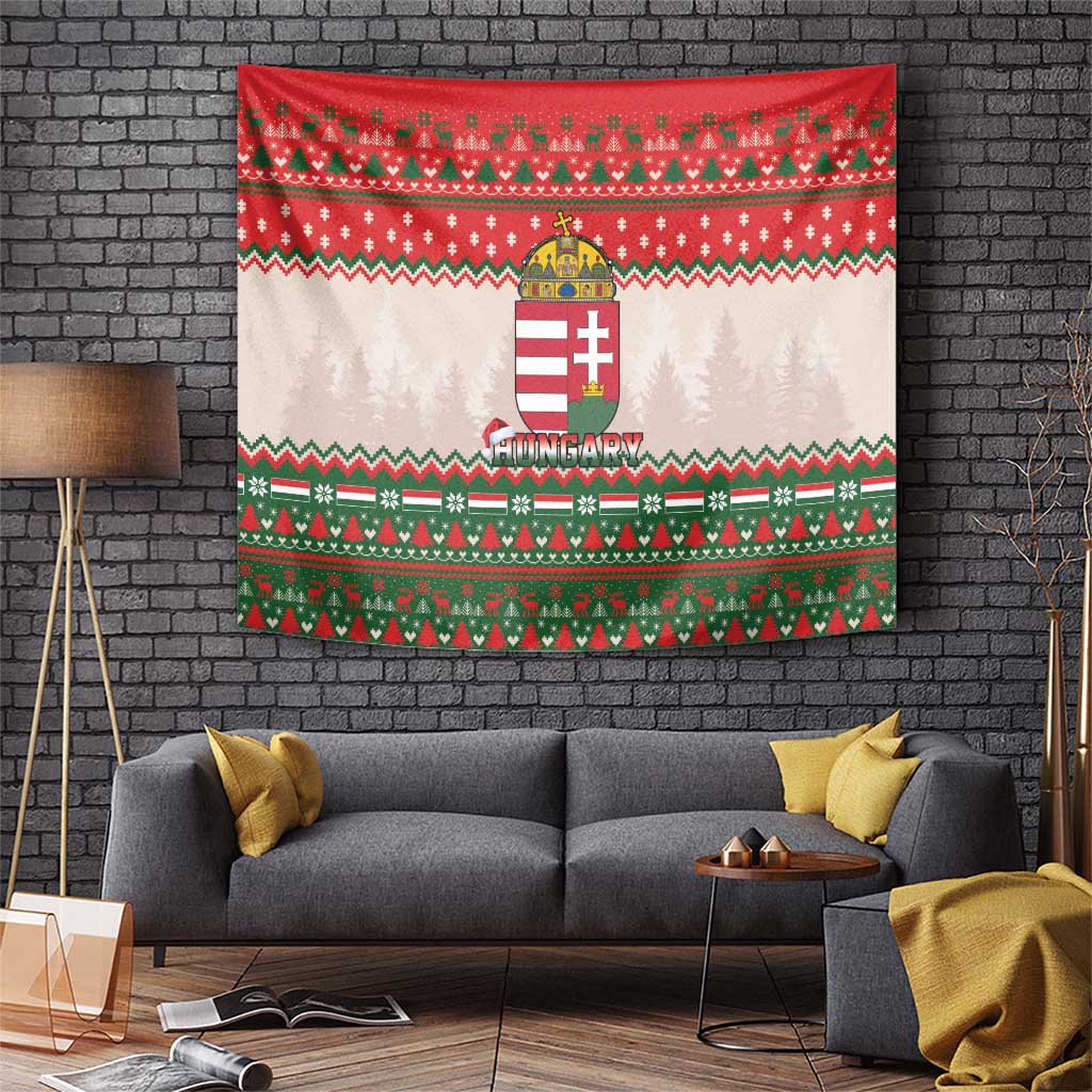 Hungary Christmas Tapestry Magyarorszag Boldog Karacsonyt - Wonder Print Shop