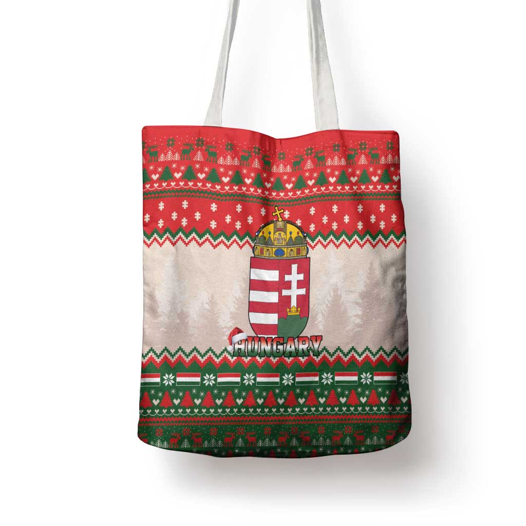 Hungary Christmas Tote Bag Magyarorszag Boldog Karacsonyt - Wonder Print Shop