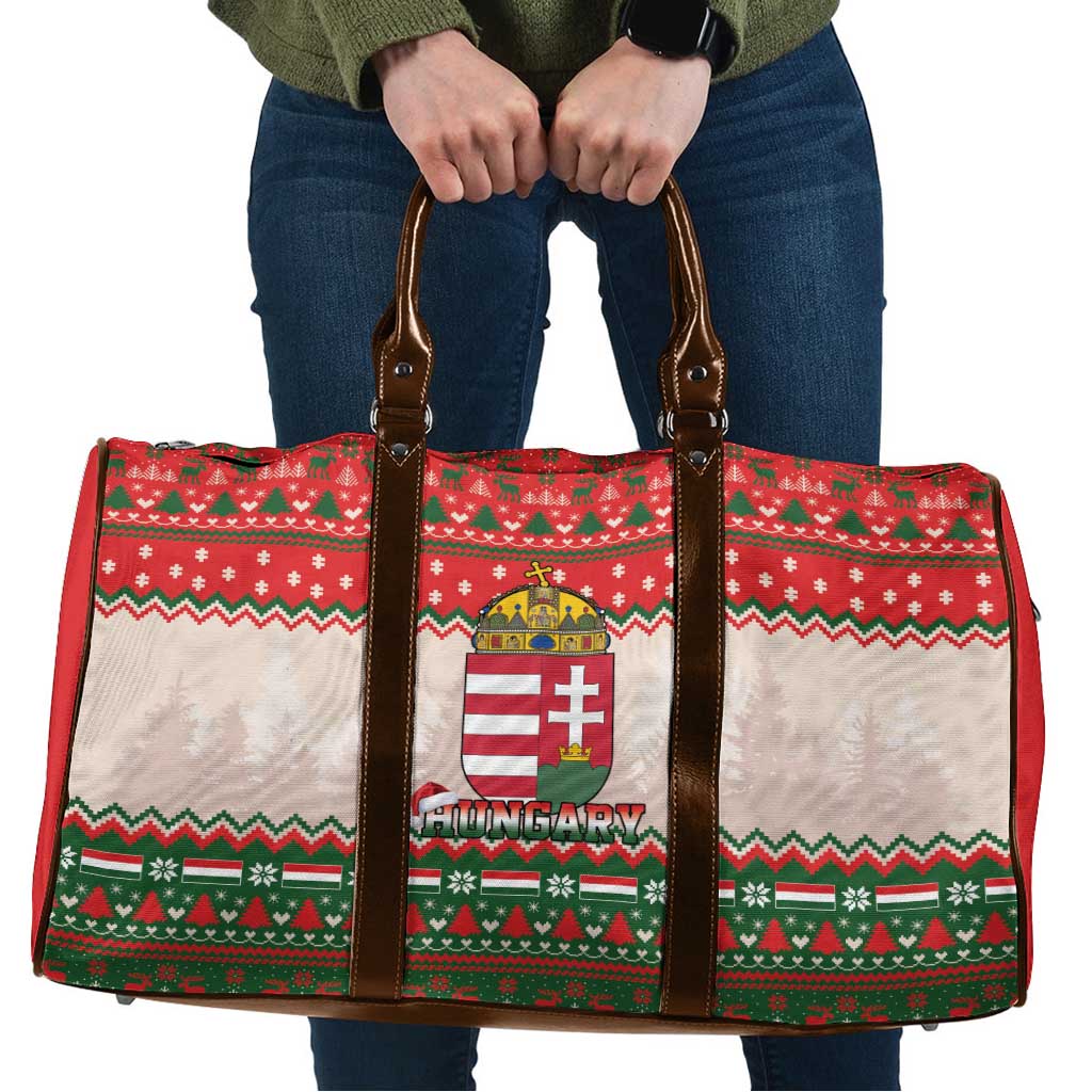 Hungary Christmas Travel Bag Magyarorszag Boldog Karacsonyt - Wonder Print Shop