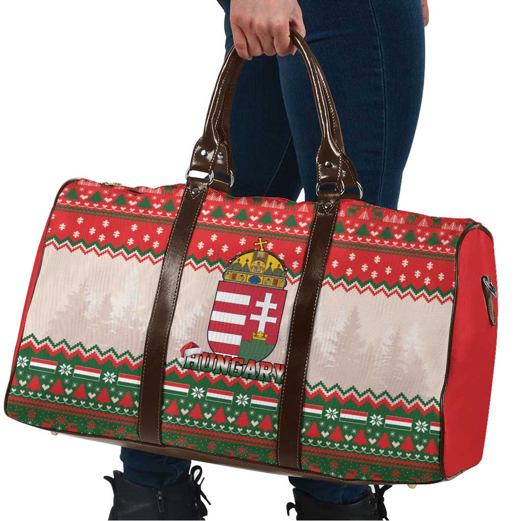 Hungary Christmas Travel Bag Magyarorszag Boldog Karacsonyt - Wonder Print Shop