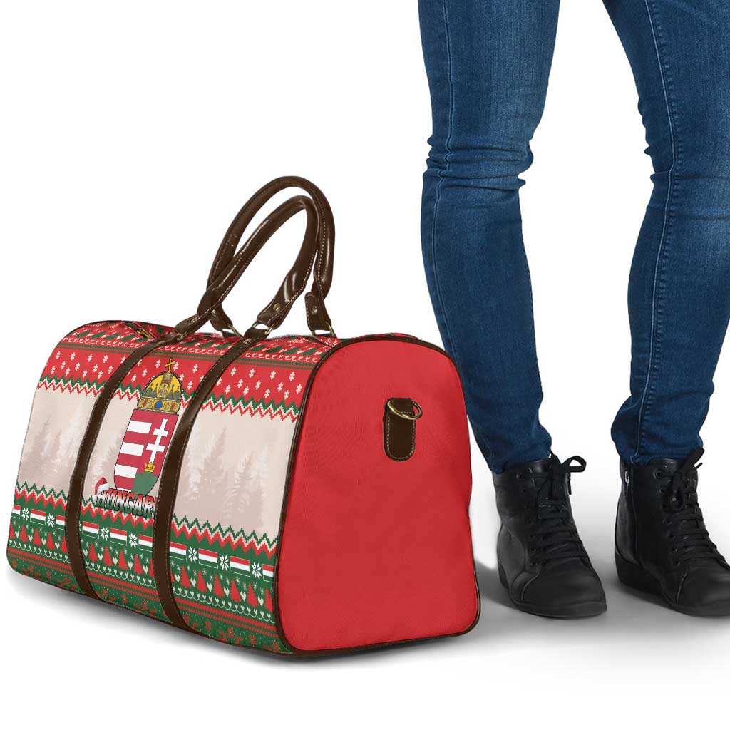Hungary Christmas Travel Bag Magyarorszag Boldog Karacsonyt - Wonder Print Shop