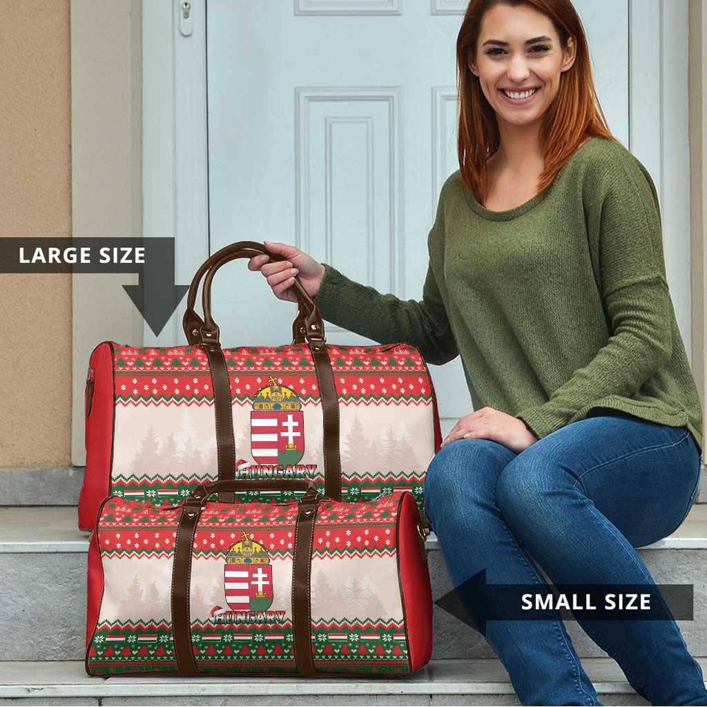 Hungary Christmas Travel Bag Magyarorszag Boldog Karacsonyt - Wonder Print Shop