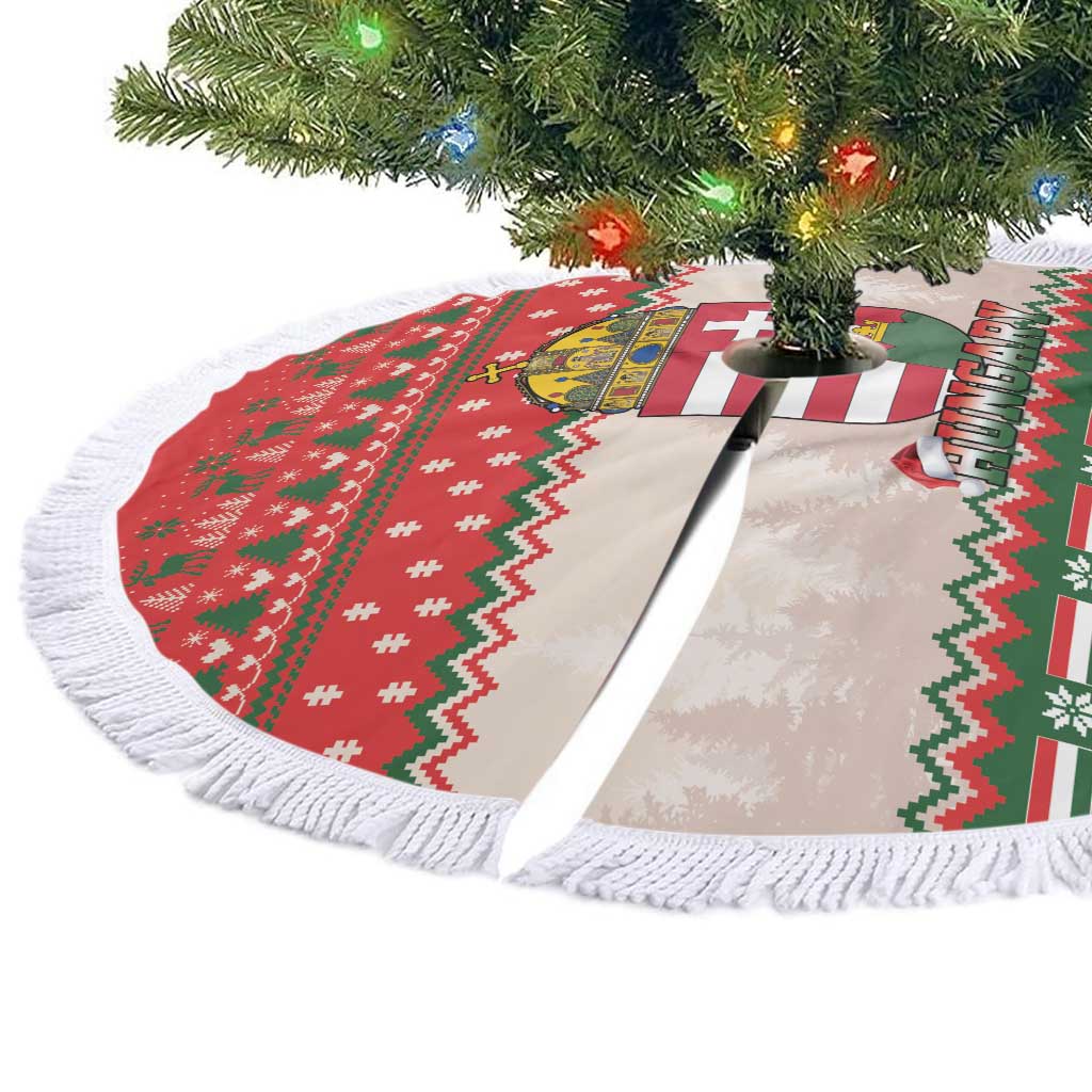 Hungary Christmas Tree Skirt Magyarorszag Boldog Karacsonyt - Wonder Print Shop