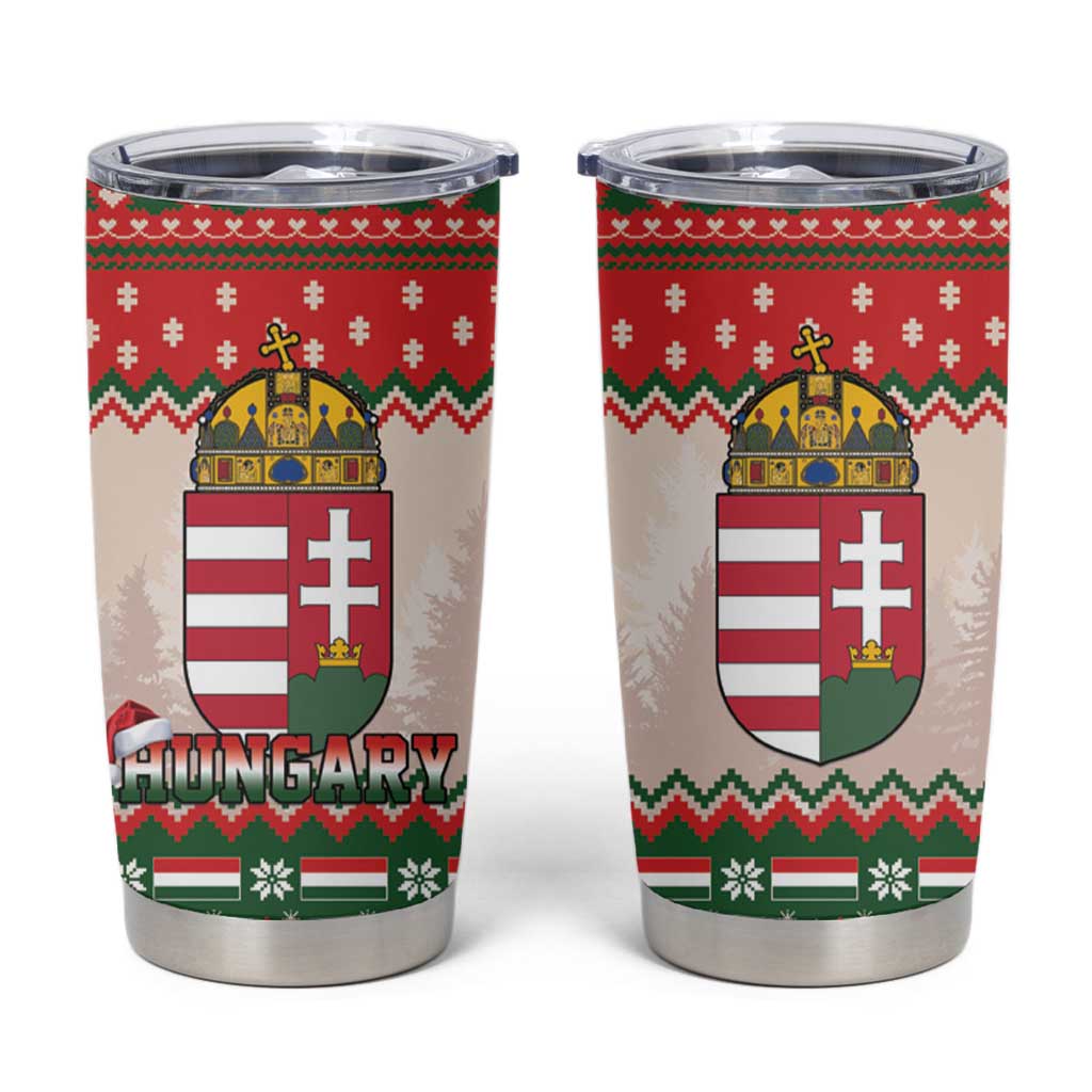 Hungary Christmas Tumbler Cup Magyarorszag Boldog Karacsonyt - Wonder Print Shop