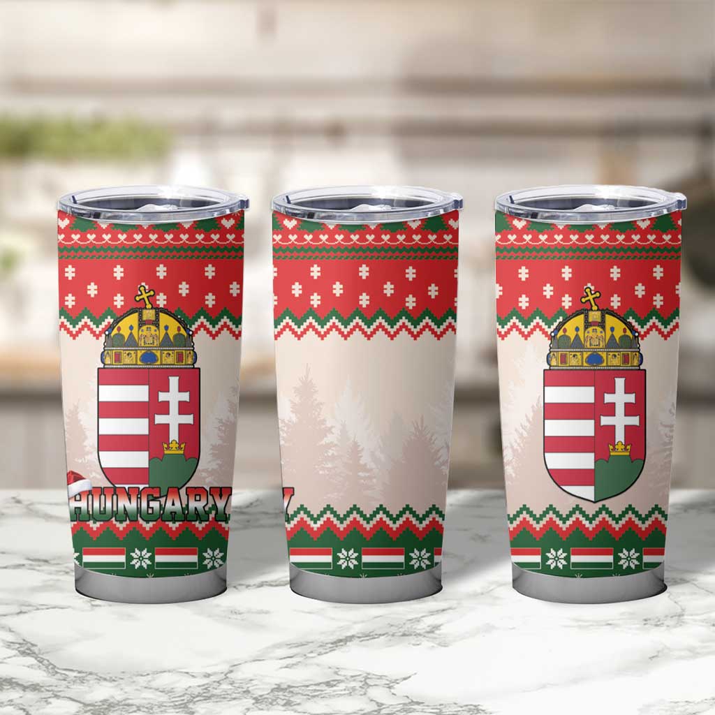 Hungary Christmas Tumbler Cup Magyarorszag Boldog Karacsonyt - Wonder Print Shop
