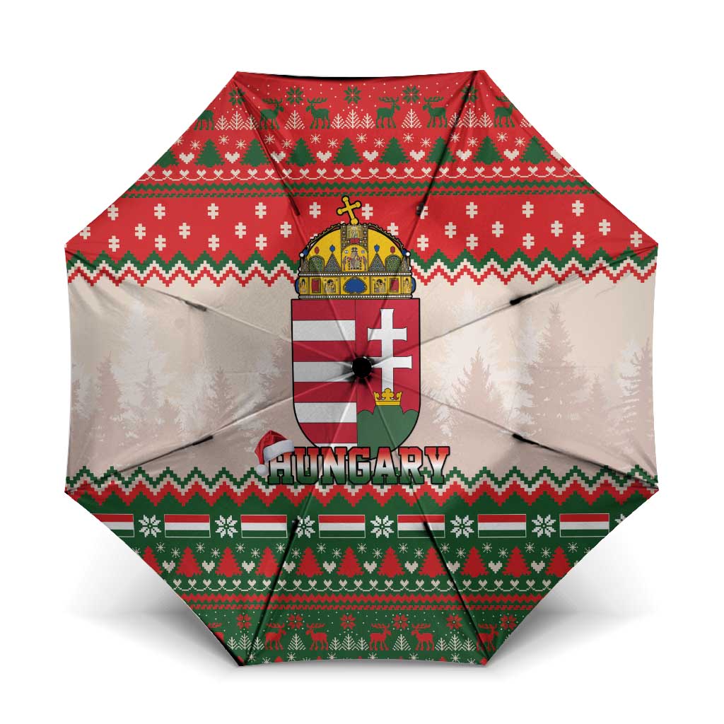 Hungary Christmas Umbrella Magyarorszag Boldog Karacsonyt - Wonder Print Shop