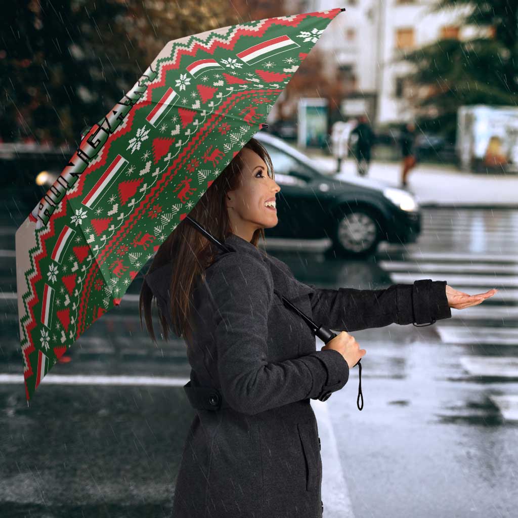 Hungary Christmas Umbrella Magyarorszag Boldog Karacsonyt - Wonder Print Shop