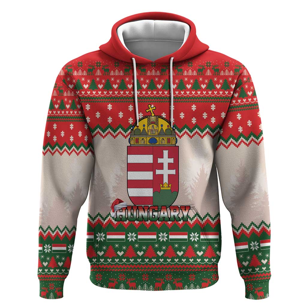 Hungary Christmas Zip Hoodie Magyarorszag Boldog Karacsonyt - Wonder Print Shop