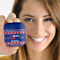 Slovakia Christmas AirPods Case Slovakian Double Cross Map - Wonder Print Shop