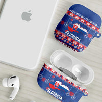 Slovakia Christmas AirPods Case Slovakian Double Cross Map - Wonder Print Shop