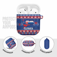 Slovakia Christmas AirPods Case Slovakian Double Cross Map - Wonder Print Shop