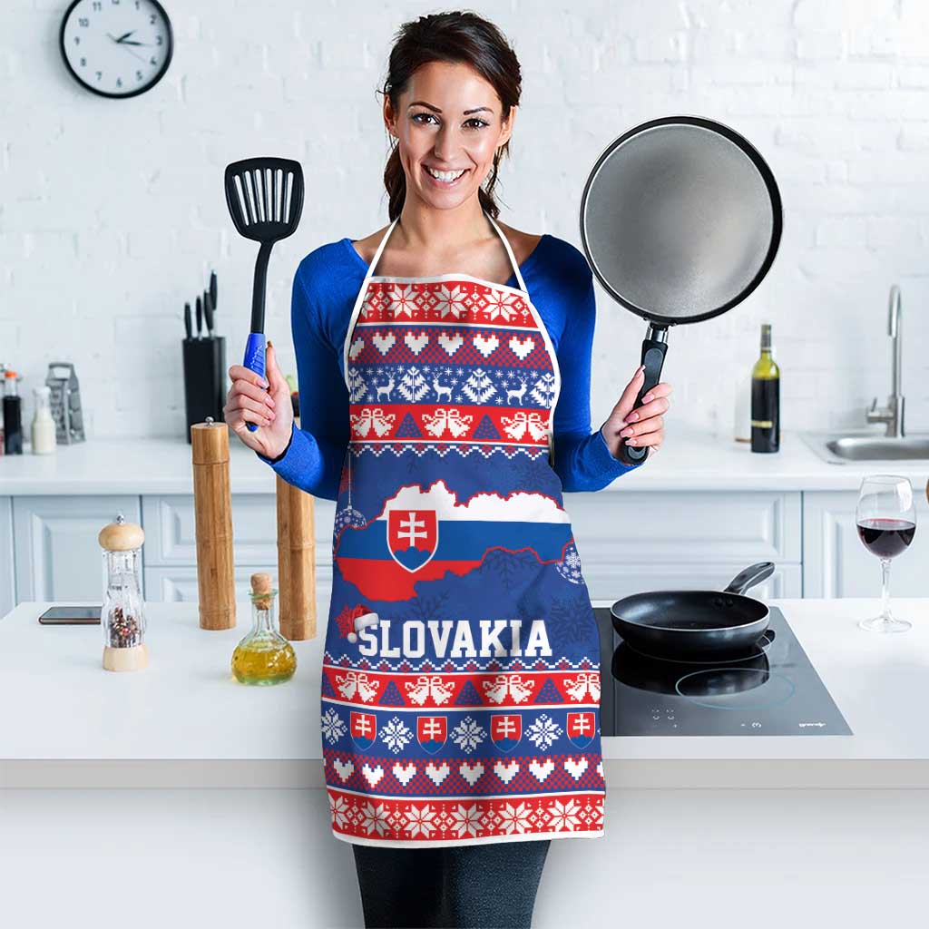 Slovakia Christmas Apron Slovakian Double Cross Map - Wonder Print Shop