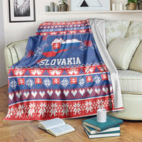 Slovakia Christmas Blanket Slovakian Double Cross Map - Wonder Print Shop