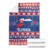 Slovakia Christmas Blanket Slovakian Double Cross Map - Wonder Print Shop