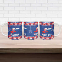 Slovakia Christmas Ceramic Mug Slovakian Double Cross Map - Wonder Print Shop