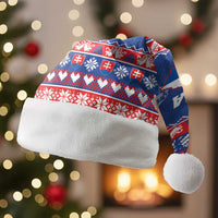 Slovakia Christmas Santa Hat Slovakian Double Cross Map - Wonder Print Shop