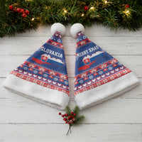 Slovakia Christmas Santa Hat Slovakian Double Cross Map - Wonder Print Shop