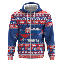 Slovakia Christmas Hoodie Slovakian Double Cross Map - Wonder Print Shop