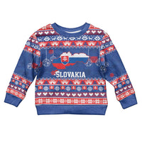 Slovakia Christmas Kid Ugly Christmas Sweater Slovakian Double Cross Map - Wonder Print Shop
