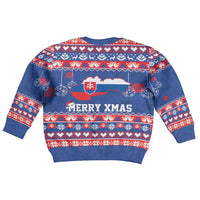 Slovakia Christmas Kid Ugly Christmas Sweater Slovakian Double Cross Map - Wonder Print Shop