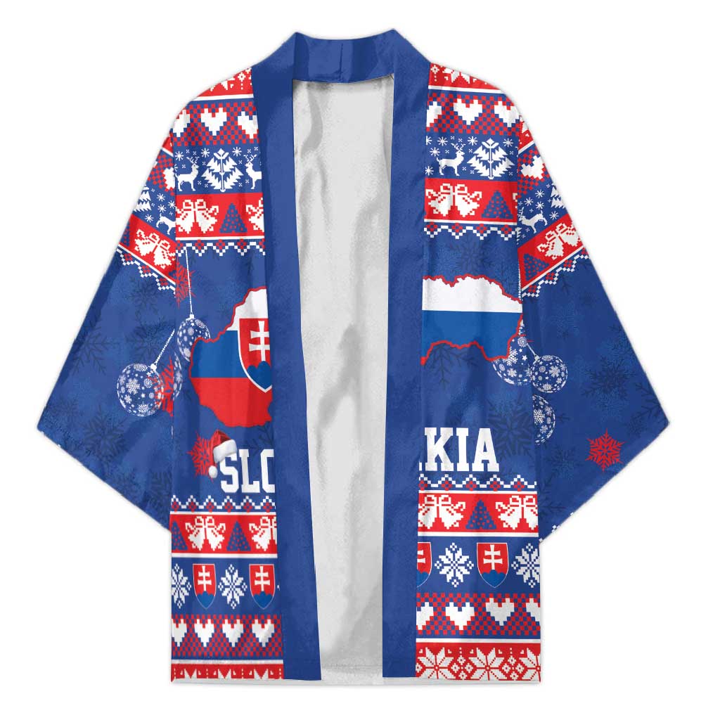 Slovakia Christmas Kimono Slovakian Double Cross Map - Wonder Print Shop