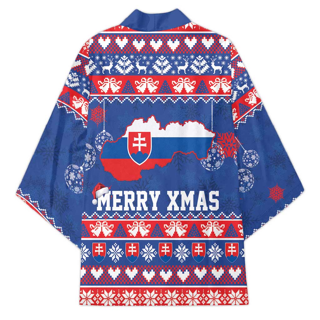 Slovakia Christmas Kimono Slovakian Double Cross Map - Wonder Print Shop