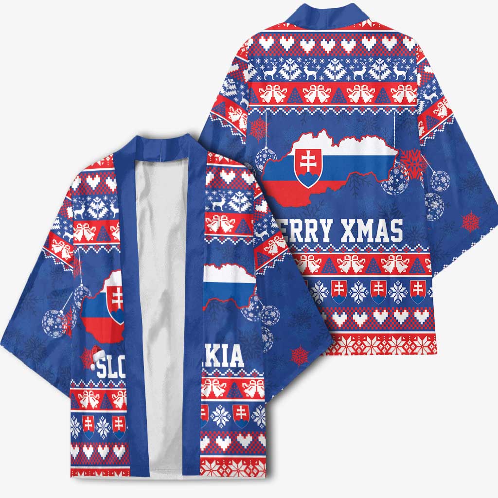 Slovakia Christmas Kimono Slovakian Double Cross Map - Wonder Print Shop