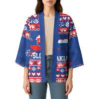 Slovakia Christmas Kimono Slovakian Double Cross Map - Wonder Print Shop