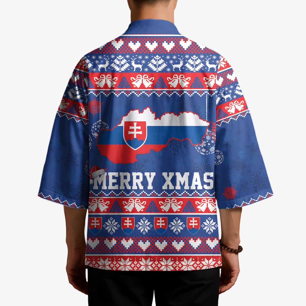 Slovakia Christmas Kimono Slovakian Double Cross Map - Wonder Print Shop