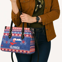 Slovakia Christmas Leather Bag Slovakian Double Cross Map - Wonder Print Shop
