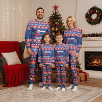 Slovakia Christmas Pajama Set Slovakian Double Cross Map - Wonder Print Shop