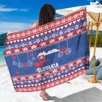Slovakia Christmas Sarong Slovakian Double Cross Map - Wonder Print Shop